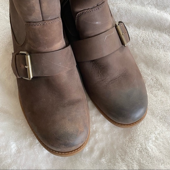 UGG Chancey Leather Moto Biker Boots | Sz 10 - Picture 6 of 10